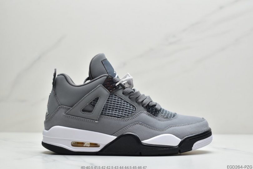 篮球鞋, Jordan, Cool Grey, Air Jordan 4, Air Jordan - 乔丹 Air Jordan 4 RrtroCool Grey 灰老鼠篮球鞋ID:EGD264-PZG