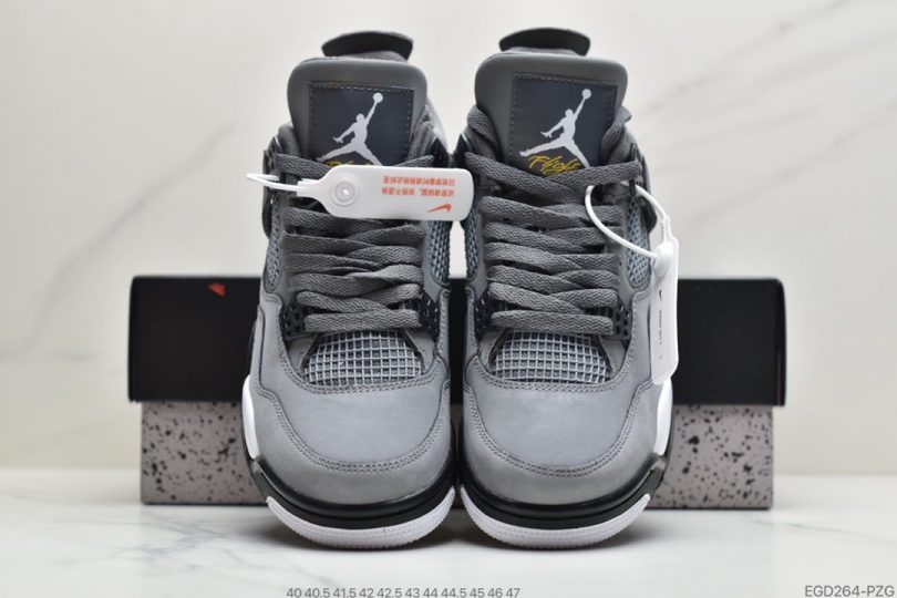 篮球鞋, Jordan, Cool Grey, Air Jordan 4, Air Jordan - 乔丹 Air Jordan 4 RrtroCool Grey 灰老鼠篮球鞋ID:EGD264-PZG