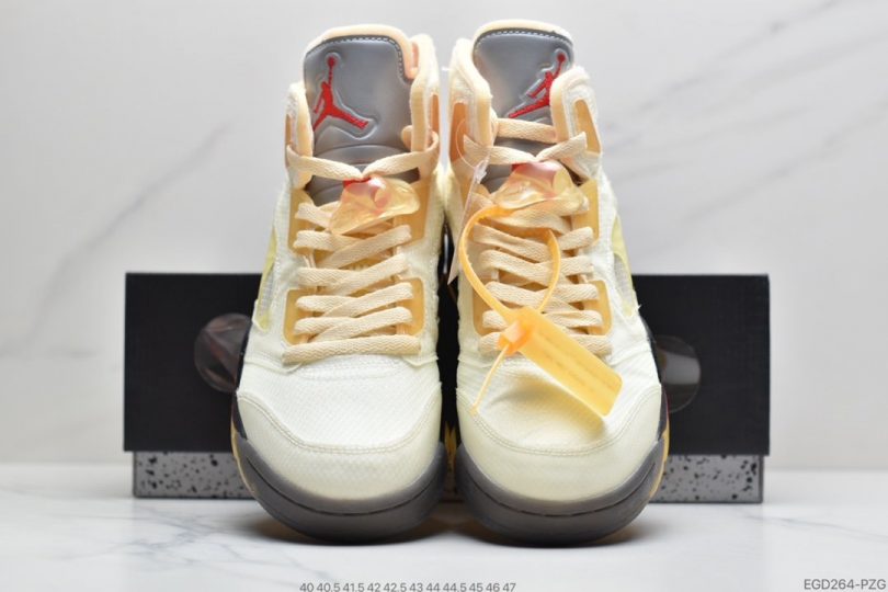 篮球鞋, OFF-WHITE x, Jumpman, Jordan 5, Jordan, Black, Air Jordan 5 Retro, Air Jordan 5