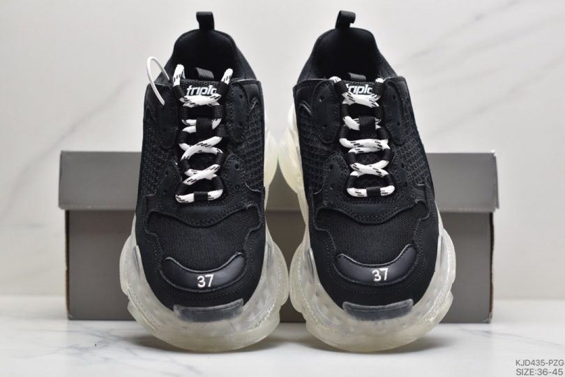 跑鞋, 巴黎世家, 复古跑鞋, Balenciaga - Balenciaga TriPle S 巴黎世家气垫底复古跑鞋ID:KJD435-PZG