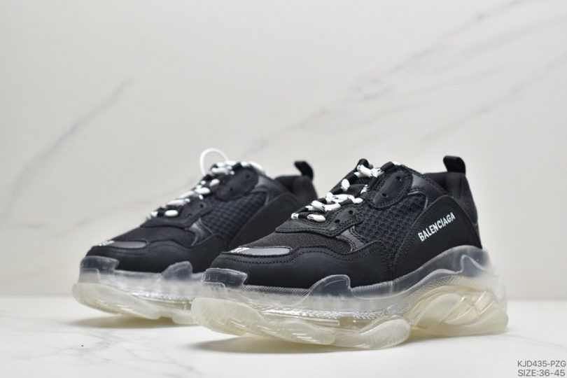 跑鞋, 巴黎世家, 复古跑鞋, Balenciaga - Balenciaga TriPle S 巴黎世家气垫底复古跑鞋ID:KJD435-PZG