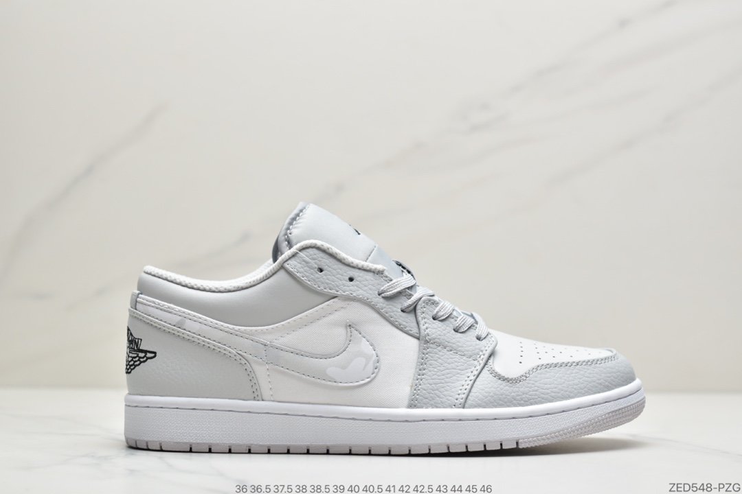 耐克Nike Air Jordan 1 Low”White Camo”AJ1乔丹一代低帮经典复古文化休闲运动篮球鞋“白灰迷彩”