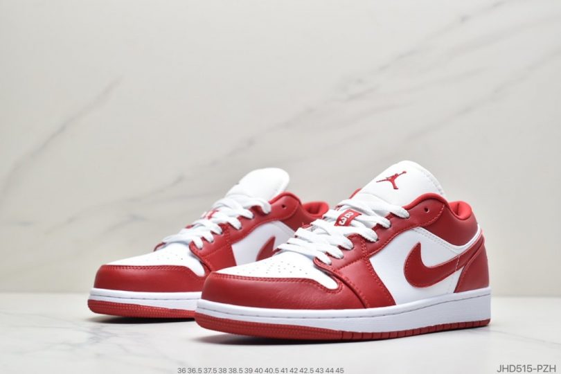 芝加哥, 篮球鞋, 板鞋, 低帮篮球鞋, Jordan, Gym Red, Air Jordan 1, Air Jordan - 乔丹Air Jordan 1 Low Gym Red 体育红 芝加哥 大学红低帮篮球鞋/板鞋