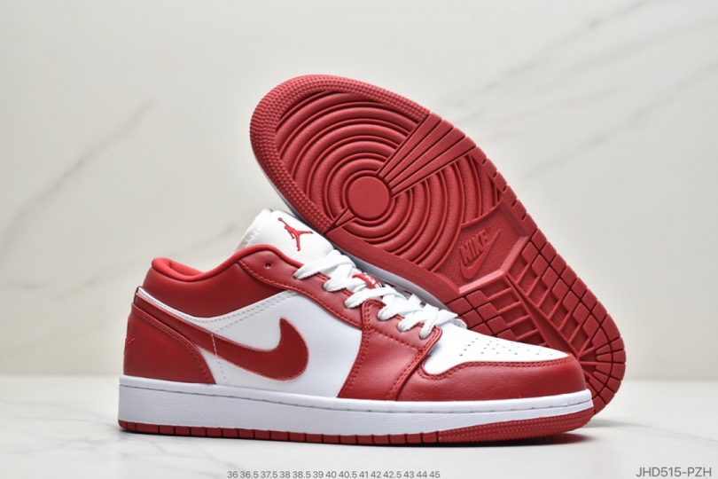 芝加哥, 篮球鞋, 板鞋, 低帮篮球鞋, Jordan, Gym Red, Air Jordan 1, Air Jordan - 乔丹Air Jordan 1 Low Gym Red 体育红 芝加哥 大学红低帮篮球鞋/板鞋