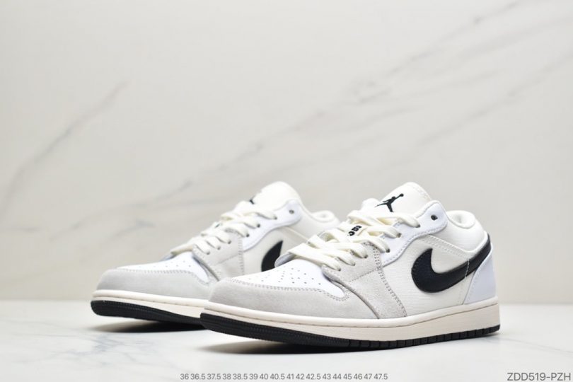 篮球鞋, 低帮篮球鞋, Jordan, Air Jordan 1 Low, Air Jordan 1, Air Jordan - Air Jordan 1 Low “Off White/Sail”回力色 致敬经典 灰白黑勾低帮篮球鞋