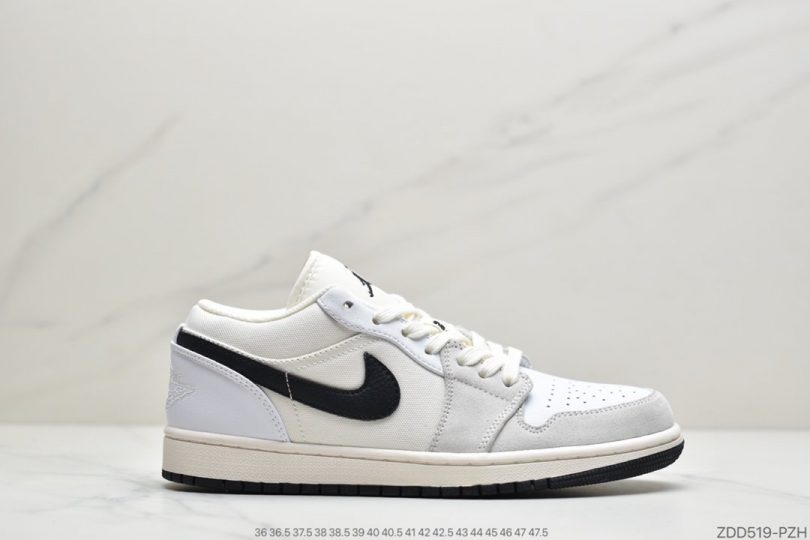 篮球鞋, 低帮篮球鞋, Jordan, Air Jordan 1 Low, Air Jordan 1, Air Jordan - Air Jordan 1 Low “Off White/Sail”回力色 致敬经典 灰白黑勾低帮篮球鞋