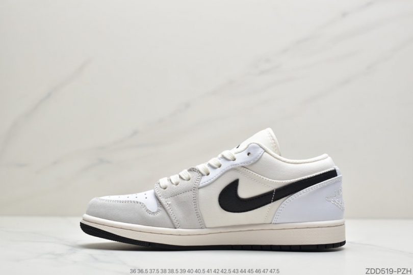 篮球鞋, 低帮篮球鞋, Jordan, Air Jordan 1 Low, Air Jordan 1, Air Jordan - Air Jordan 1 Low “Off White/Sail”回力色 致敬经典 灰白黑勾低帮篮球鞋