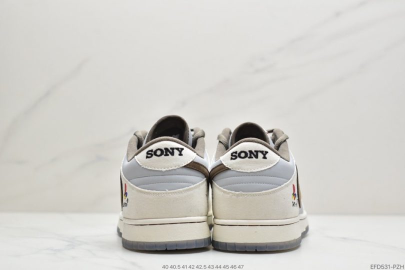 联名, 板鞋, 低帮板鞋, Nike Dunk Low, Nike Dunk, Dunk Low, Dunk, Aj1 - Travis Scott x PlayStation x Nike Dunk“白雾蓝”倒钩低帮板鞋