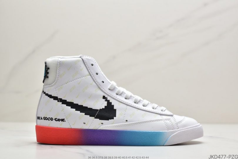 板鞋, Swoosh, Nike Blazer Mid, JUST DO IT, Have A Good Game, Good Game, Blazer Mid, Blazer - 耐克Nike Blazer Mid ’77 Vintage“ Have A Good Game”电玩像素 英雄联盟 开拓者高帮休闲板鞋