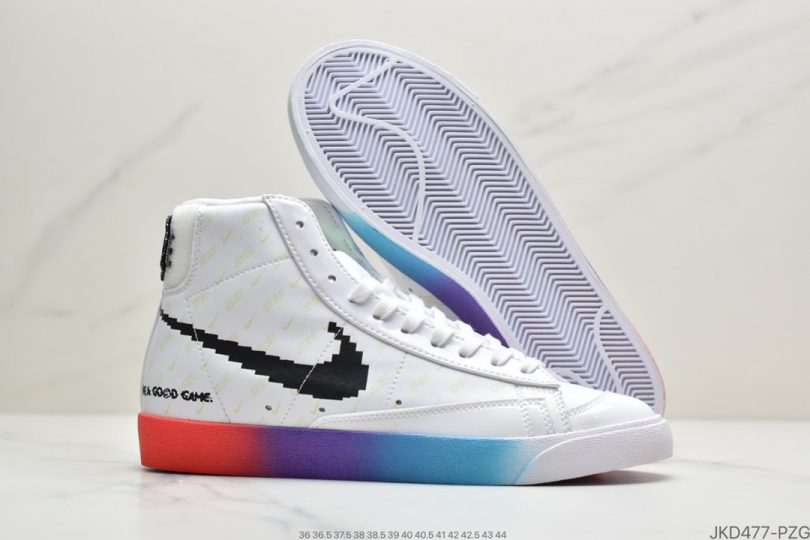 板鞋, Swoosh, Nike Blazer Mid, JUST DO IT, Have A Good Game, Good Game, Blazer Mid, Blazer - 耐克Nike Blazer Mid ’77 Vintage“ Have A Good Game”电玩像素 英雄联盟 开拓者高帮休闲板鞋