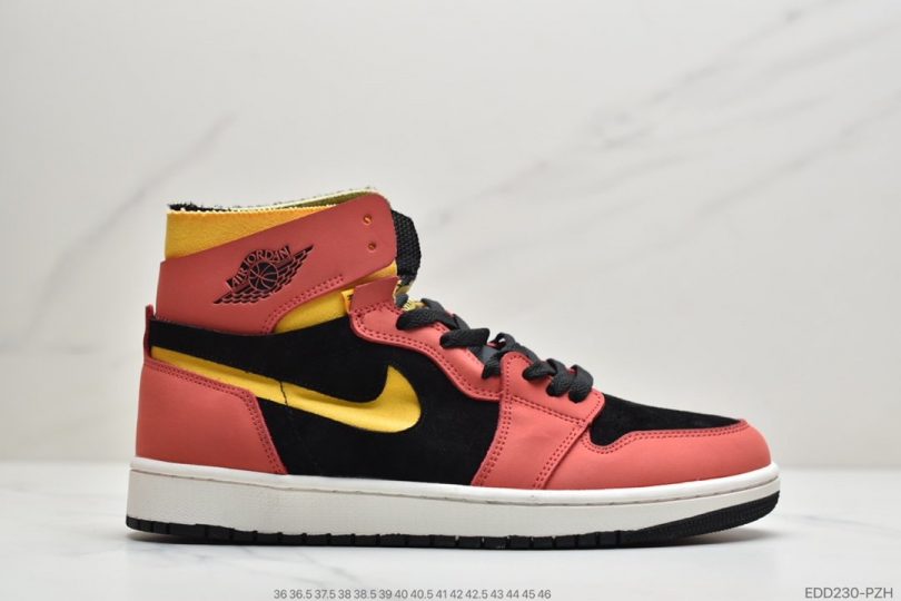 解构, 篮球鞋, Zoom, Jordan, Air Jordan 1 Zoom Comfort, Air Jordan 1 Zoom, Air Jordan 1, Air Jordan - 乔丹Air Jordan 1 Zoom Comfort“Chile Red”解构红黄配色中帮篮球鞋