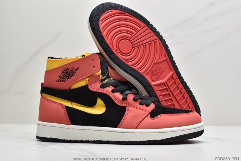 解构, 篮球鞋, Zoom, Jordan, Air Jordan 1 Zoom Comfort, Air Jordan 1 Zoom, Air Jordan 1, Air Jordan - 乔丹Air Jordan 1 Zoom Comfort“Chile Red”解构红黄配色中帮篮球鞋