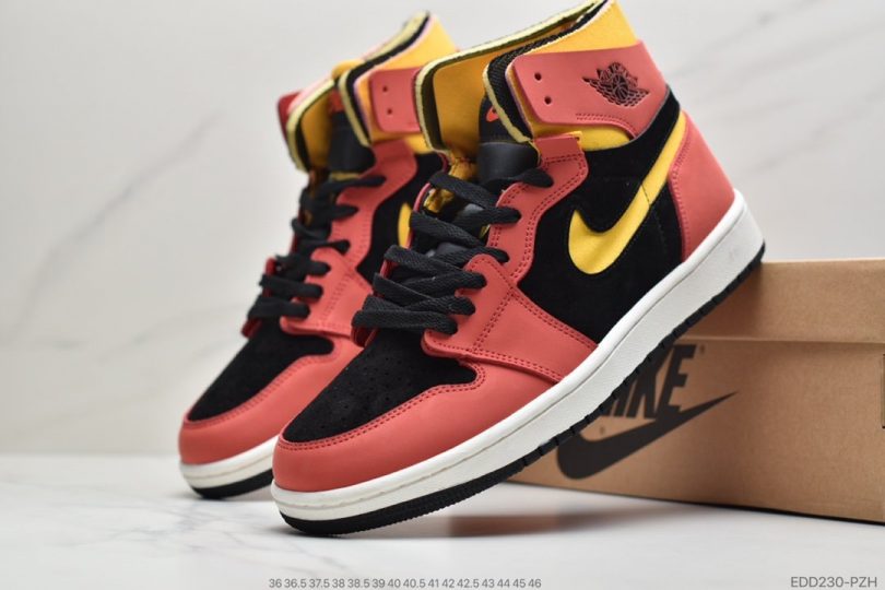 解构, 篮球鞋, Zoom, Jordan, Air Jordan 1 Zoom Comfort, Air Jordan 1 Zoom, Air Jordan 1, Air Jordan - 乔丹Air Jordan 1 Zoom Comfort“Chile Red”解构红黄配色中帮篮球鞋