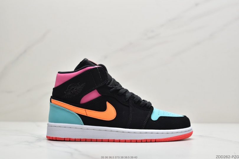 板鞋, 休闲板鞋, Jordan, Aj1, Air Jordan 1 Mid, Air Jordan 1, Air Jordan - 乔丹Air Jordan 1 Mid AJ1乔1中邦休闲板鞋ID:ZDD262-PZH