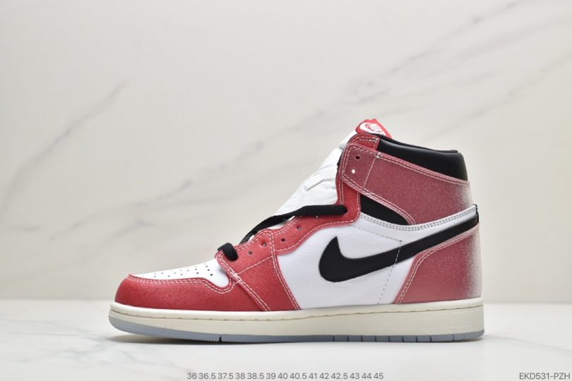 芝加哥, 联名, 篮球鞋, 做旧, Jordan, Aj1, Air Jordan 1, Air Jordan - 全新芝加哥配色 Air Jordan 1 AJ1中帮篮球鞋ID:EKD531-PZH