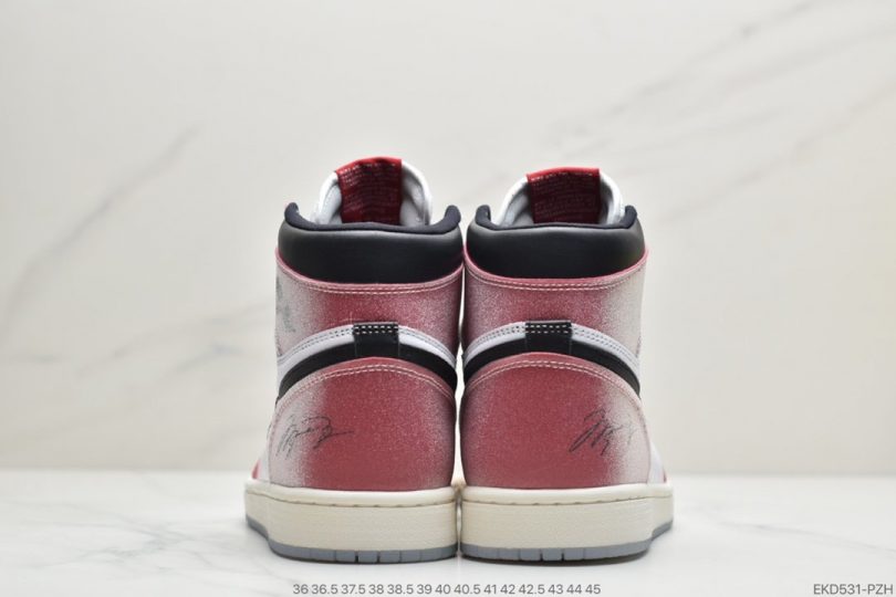 芝加哥, 联名, 篮球鞋, 做旧, Jordan, Aj1, Air Jordan 1, Air Jordan - 全新芝加哥配色 Air Jordan 1 AJ1中帮篮球鞋ID:EKD531-PZH