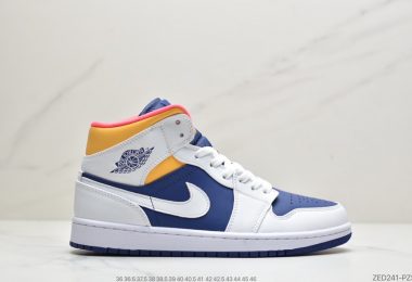 Air Jordan 1 Mid GS AJ1乔1中帮文化篮球鞋头层皮制作ID:ZED241-PZS