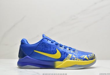 科比5代 小丑 紫绿色 NIKE ZOOM KOBE 5低帮男子篮球鞋