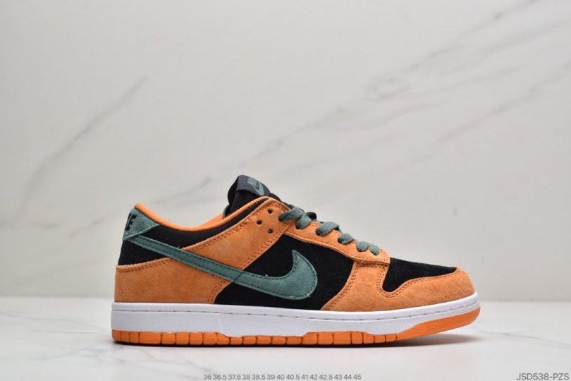 板鞋, SB Dunk Low, Nike SB Dunk Low, Nike SB Dunk, Nike SB, NIKE, Dunk Low, Dunk - 耐克Nike SB Dunk Low SP"Ceramic"扣篮系列低帮休闲运动滑板板鞋“胡萝卜黄黑南瓜”