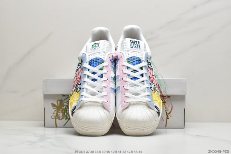 贝壳头, 联名, 板鞋, Originals, adidas Originals, Adidas - Adidas x Sean WotherspoonSW联名宋妍霏刺绣小花朵贝壳头板鞋