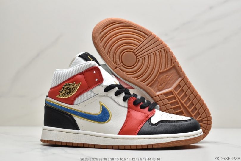 联名, 篮球鞋, 文化篮球鞋, Jordan, Aj1, Air Jordan 1 Mid, Air Jordan 1, Air Jordan - Maison Chateau x Air Jordan 1 Mid AJ1乔1中帮文化篮球鞋ID:ZKD535-PZS