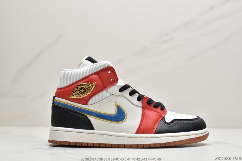 联名, 篮球鞋, 文化篮球鞋, Jordan, Aj1, Air Jordan 1 Mid, Air Jordan 1, Air Jordan - Maison Chateau x Air Jordan 1 Mid AJ1乔1中帮文化篮球鞋ID:ZKD535-PZS