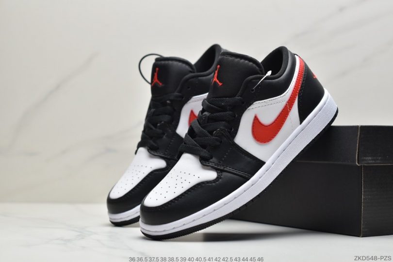 篮球鞋, 低帮篮球鞋, Swoosh, Jordan, Aj1, Air Jordan 1 Low, Air Jordan 1, Air Jordan - Air Jordan 1 Low“Siren Red”黑红 AJ1低帮篮球鞋ID:ZKD548-PZS