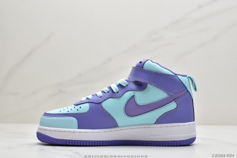 高帮板鞋, 高帮, 板鞋, Nike Air Force 1, Nike Air, NIKE, Air Force 1, 3M反光 - 纯原版本 Nike Air Force 1 Lv8 Utility空军中帮板鞋 3M反光 紫罗兰高帮板鞋