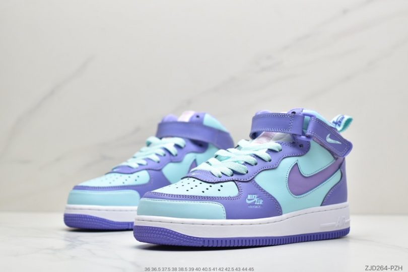 高帮板鞋, 高帮, 板鞋, Nike Air Force 1, Nike Air, NIKE, Air Force 1, 3M反光 - 纯原版本 Nike Air Force 1 Lv8 Utility空军中帮板鞋 3M反光 紫罗兰高帮板鞋