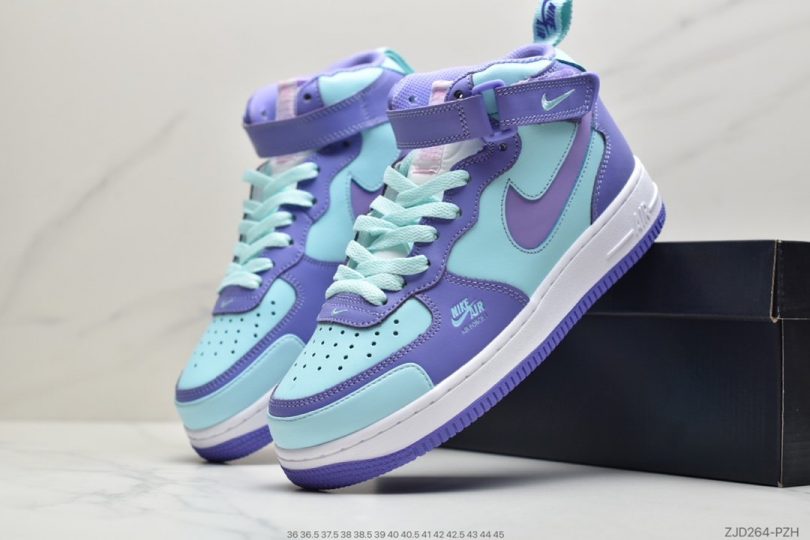 高帮板鞋, 高帮, 板鞋, Nike Air Force 1, Nike Air, NIKE, Air Force 1, 3M反光 - 纯原版本 Nike Air Force 1 Lv8 Utility空军中帮板鞋 3M反光 紫罗兰高帮板鞋