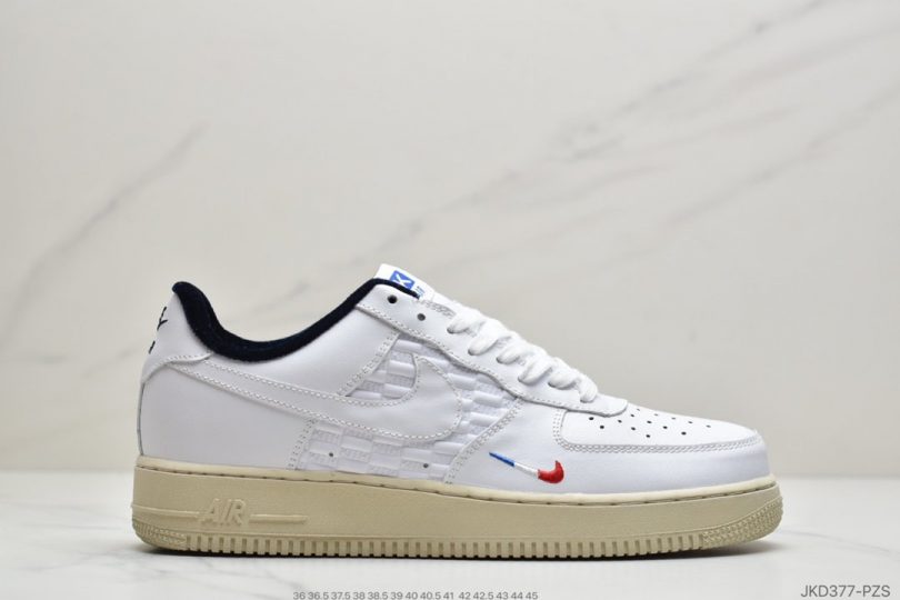 联名, 空军一号, 板鞋, Swoosh, NIKE, FORCE 1, Air Force 1 - 耐克Air Force 1'07 KITH 空军一号法国限定配色板鞋ID:JKD377-PZS