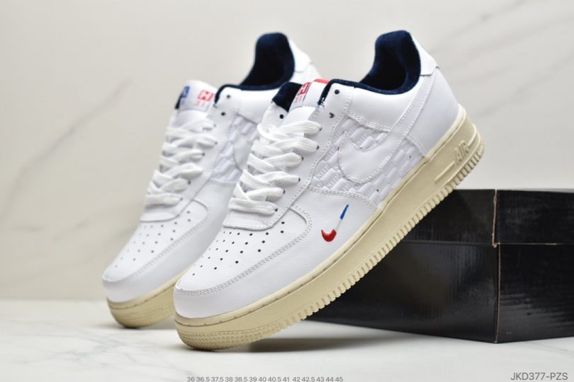 联名, 空军一号, 板鞋, Swoosh, NIKE, FORCE 1, Air Force 1 - 耐克Air Force 1'07 KITH 空军一号法国限定配色板鞋ID:JKD377-PZS