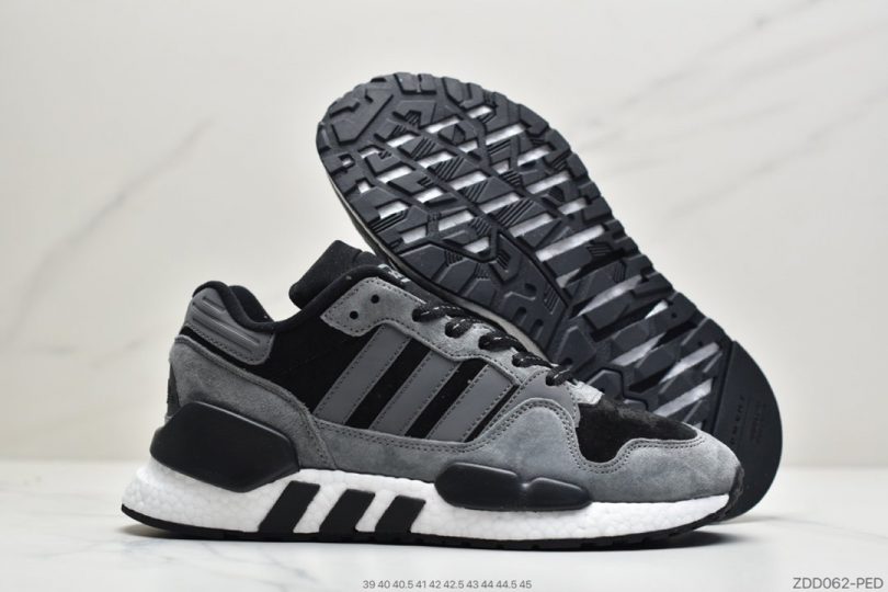 跑鞋, 爆米花, 复古跑鞋, Zx 930, EQT, Boost, Adidas - 阿迪达斯Adidas Zx 930 x Eqt 全掌Boost爆米花三叶草复古跑鞋