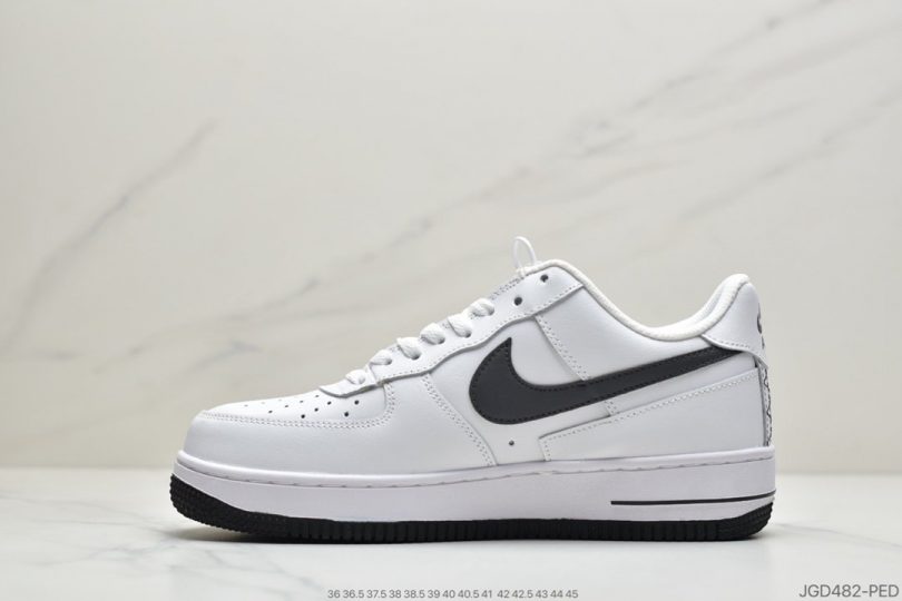 运动板鞋, 空军一号, 板鞋, Swoosh, Nike Air Force 1 Low, Nike Air Force 1, Air Force 1 Low, Air Force 1 - 耐克 Nike Air Force 1 '07 Low in White and Grey 空军一号低帮休闲运动板鞋