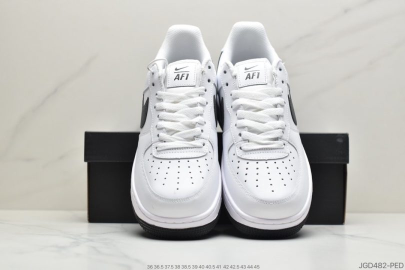 运动板鞋, 空军一号, 板鞋, Swoosh, Nike Air Force 1 Low, Nike Air Force 1, Air Force 1 Low, Air Force 1 - 耐克 Nike Air Force 1 '07 Low in White and Grey 空军一号低帮休闲运动板鞋