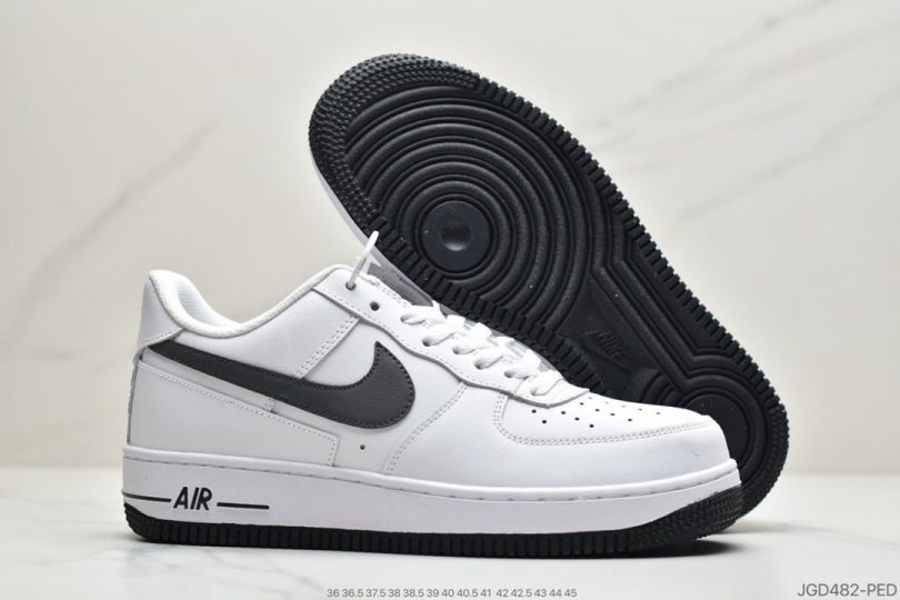 运动板鞋, 空军一号, 板鞋, Swoosh, Nike Air Force 1 Low, Nike Air Force 1, Air Force 1 Low, Air Force 1 - 耐克 Nike Air Force 1 '07 Low in White and Grey 空军一号低帮休闲运动板鞋