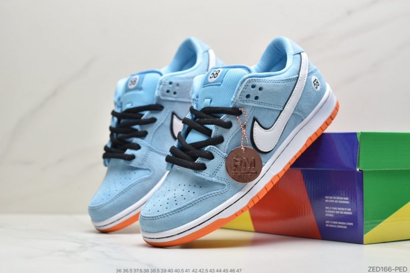 板鞋, 扣篮系列, Swoosh, Nike SB Dunk Low, Nike SB Dunk, Nike SB, Dunk Low, Club 58 Gulf - 耐克Nike SB Dunk Low Pro'Club 58 Gulf'扣篮系列低帮休闲运动滑板板鞋