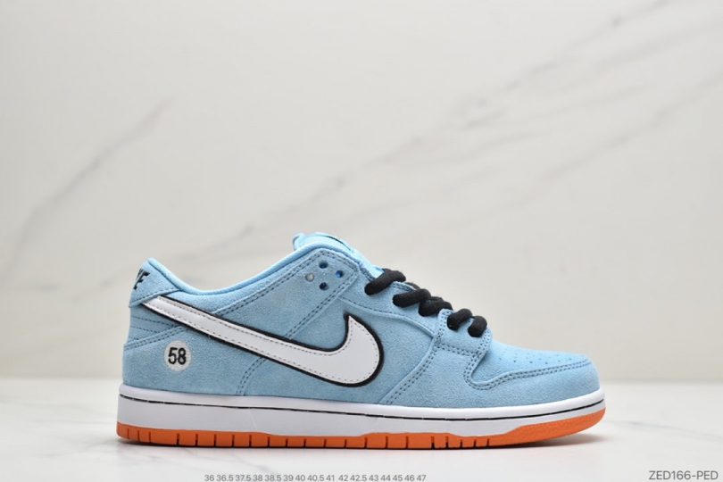 板鞋, 扣篮系列, Swoosh, Nike SB Dunk Low, Nike SB Dunk, Nike SB, Dunk Low, Club 58 Gulf - 耐克Nike SB Dunk Low Pro'Club 58 Gulf'扣篮系列低帮休闲运动滑板板鞋