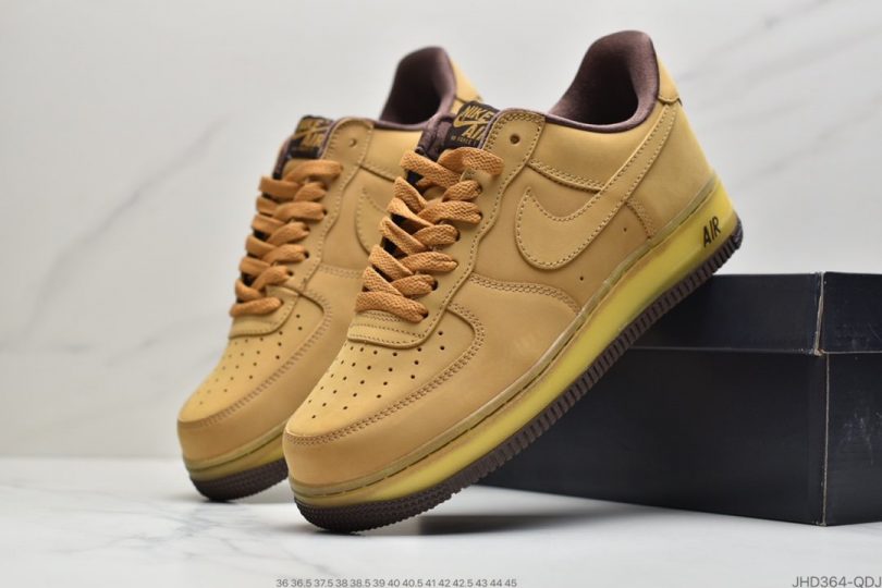 运动板鞋, 空军一号, 板鞋, Wheat Mocha, Nike Air Force 1, Nike Air, Air Force 1, AF1 - 耐克Nike Air Force 1 CO.JP Retro SP"Wheat Mocha"空军一号低帮经典百搭休闲运动板鞋“麦黄摩卡半透明”