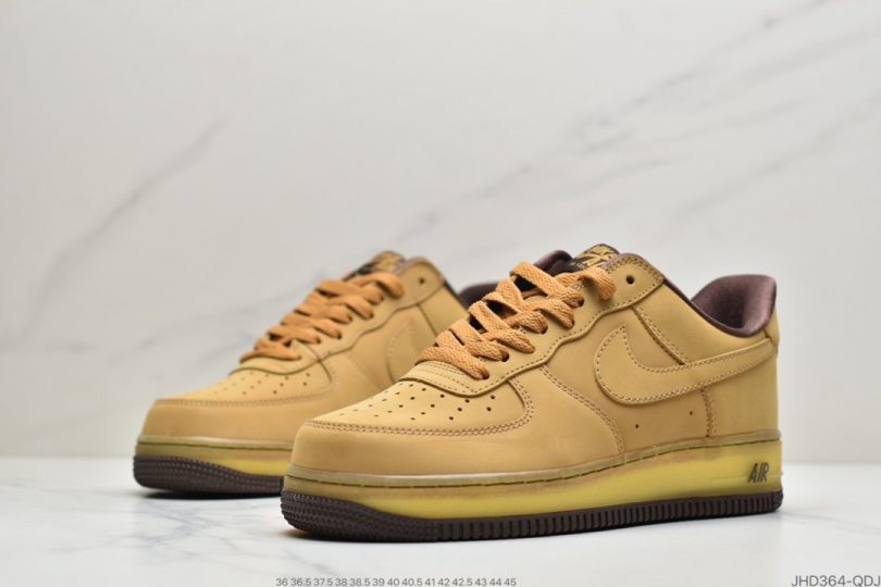 运动板鞋, 空军一号, 板鞋, Wheat Mocha, Nike Air Force 1, Nike Air, Air Force 1, AF1 - 耐克Nike Air Force 1 CO.JP Retro SP"Wheat Mocha"空军一号低帮经典百搭休闲运动板鞋“麦黄摩卡半透明”