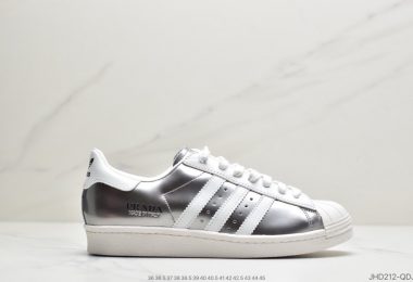 Prada x adidas Superstar 80s”White/Black”贝壳头经典百搭休闲运动板鞋