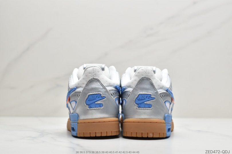 跑鞋, 联名, 板鞋, 复古跑鞋, 低帮板鞋, University Blue, Swoosh, Dunk - OW x NK Air Rubber Dunk “University Blue” 联名北卡蓝 欧洲限定低帮板鞋