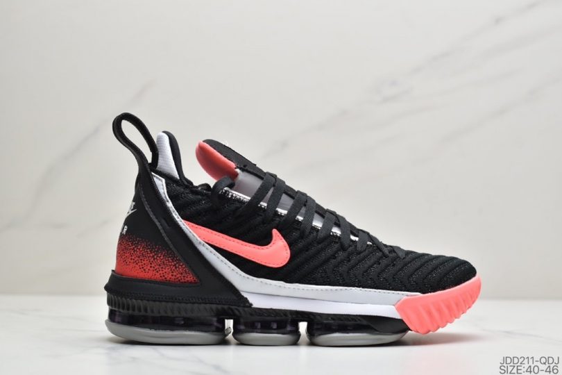 篮球鞋, Zoom, NIKE, LeBron XVI, LEBRON - 耐克Nike LeBron XVI Hot Lava 詹姆斯16 白粉热熔岩实战运动篮球鞋