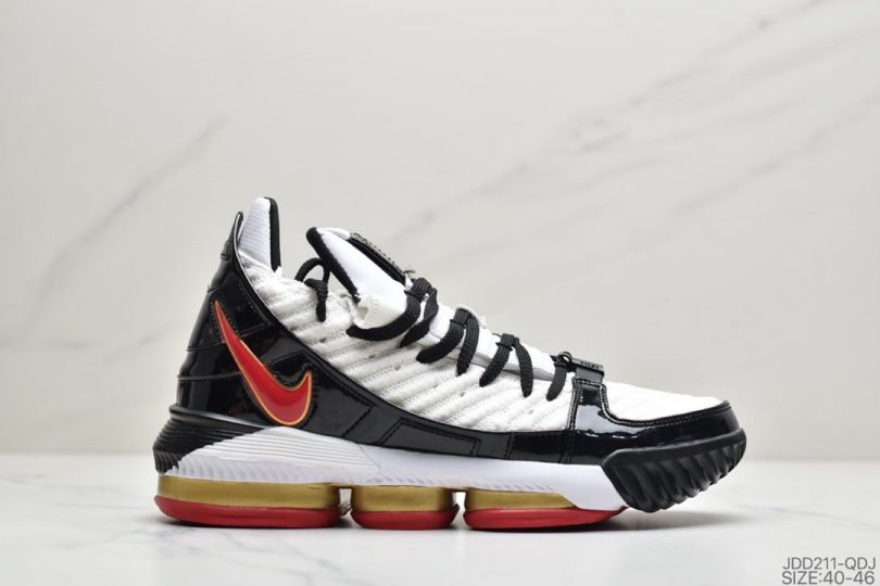 篮球鞋, Zoom, NIKE, LeBron XVI, LEBRON - 耐克Nike LeBron XVI Hot Lava 詹姆斯16 白粉热熔岩实战运动篮球鞋