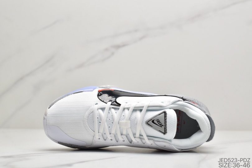 篮球鞋, 字母哥, Zoom, Nike Zoom Freak 2, NIKE, Black - 耐克Nike Zoom Freak 2"Black/White/Ice Blue"二代字母哥“黑白大钩橙冰蓝”运动篮球鞋