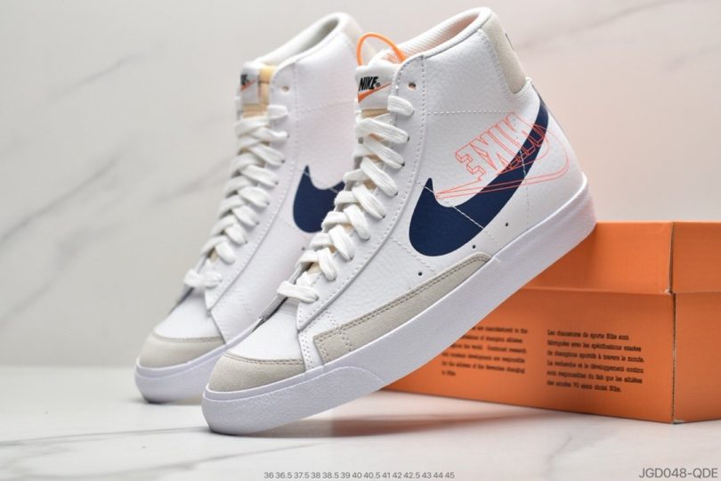 高帮, 运动板鞋, 板鞋, 开拓者, Vintage, Nike Blazer Mid, Blazer Mid, Blazer - 耐克Nike Blazer Mid '1977 Vintage"Whitek Reverse Logo"经典开拓者高帮百搭休闲运动板鞋