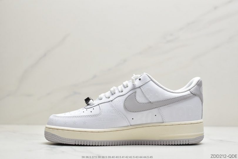 空军一号, 涂鸦, 板鞋, Premium, Nike Air Force 1, Nike Air, Air Force 1, 3M反光 - Nike Air Force 1 '07 Premium "Toll Free" 空军一号白灰运动板鞋