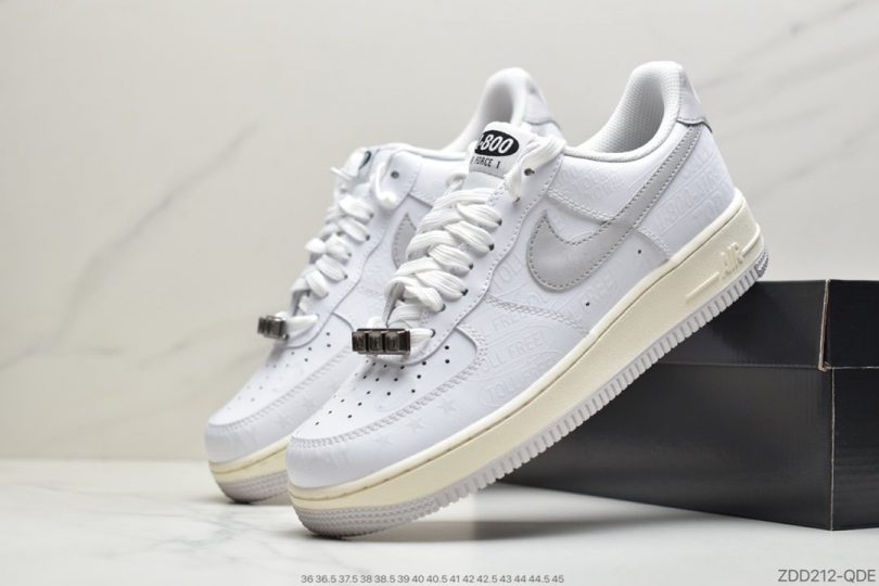 空军一号, 涂鸦, 板鞋, Premium, Nike Air Force 1, Nike Air, Air Force 1, 3M反光 - Nike Air Force 1 '07 Premium "Toll Free" 空军一号白灰运动板鞋