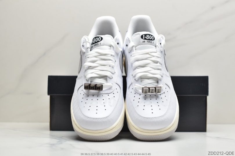 空军一号, 涂鸦, 板鞋, Premium, Nike Air Force 1, Nike Air, Air Force 1, 3M反光 - Nike Air Force 1 '07 Premium "Toll Free" 空军一号白灰运动板鞋