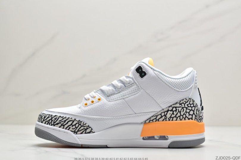 篮球鞋, 文化篮球鞋, 北卡蓝, Orange, Laser Orange, Jordan, Air Jordan 3, Air Jordan - 乔丹Air Jordan 3 “Laser Orange”湖人 中帮文化篮球鞋